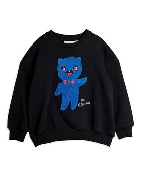 Mini Rodini Alien chenille sweatshirt black