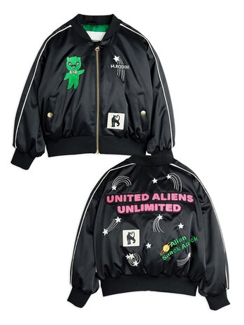 Mini Rodini jas - United aliens unlimited satin baseball jacket