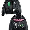Mini Rodini United aliens unlimited satin baseball jacket