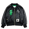 Mini Rodini United aliens unlimited satin baseball jacket