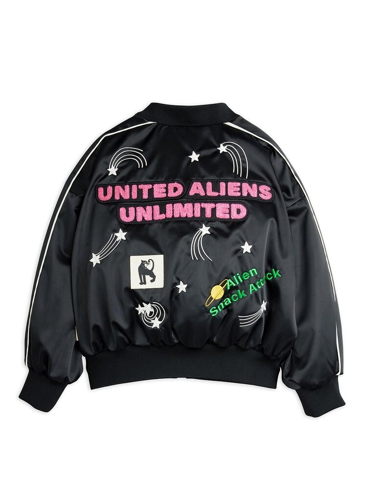 Mini Rodini jas - United aliens unlimited satin baseball jacket