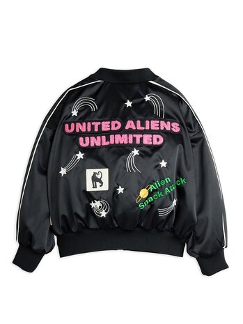 Mini Rodini jas - United aliens unlimited satin baseball jacket