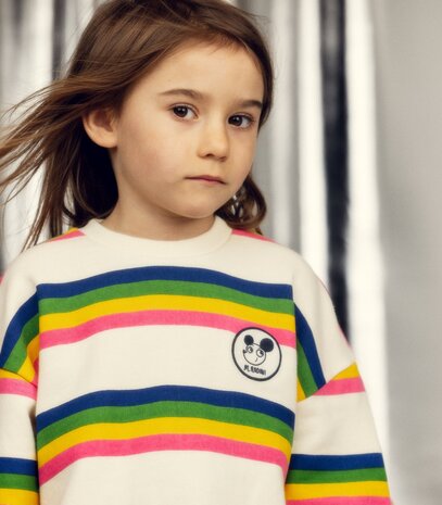Mini Rodini sweater met strepen - Ritzratz stripe sweatshirt multi