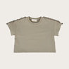 The Littlecuties shirt Lux met korte mouwen khaki green
