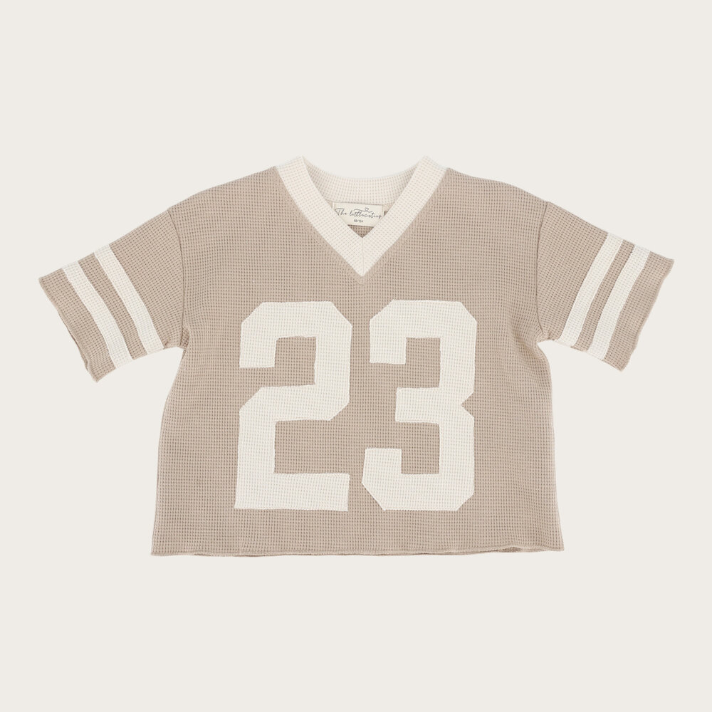 The Littlecuties shirt Kylie met korte mouwen beige