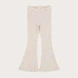 The Littlecuties FLAREPANTS RIB BEIGE MELANGE