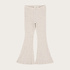 FLAREPANTS RIB BEIGE MELANGE