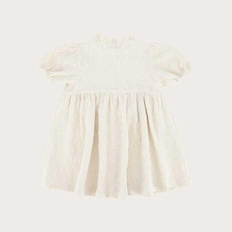 The Littlecuties DRESS VAYANA FLOWERS ECRU