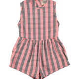 Piupiuchick Short jumpsuit | pink checkered