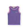 Goldie & Ace EMBROIDERED COLOUR POP RIB SINGLET PURPLE/PINK