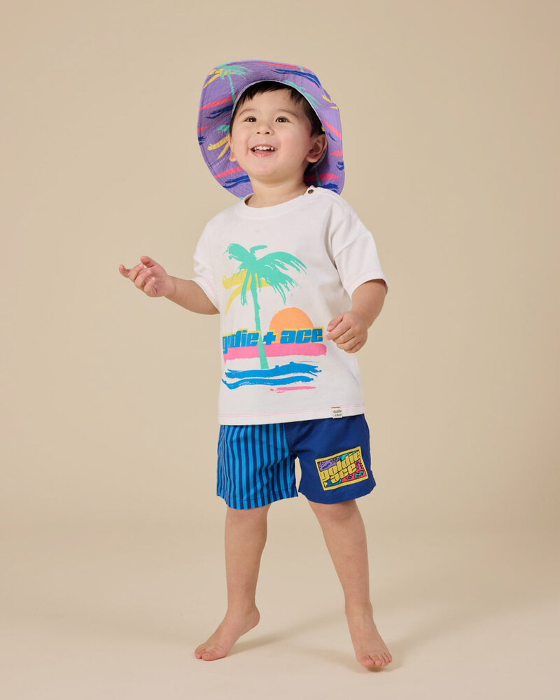 Goldie & Ace STRIPE LEG BOARD SHORTS