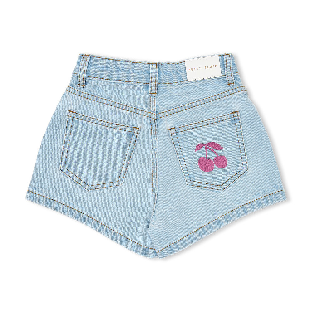 Petit Blush Jeans Short Washed Light Blue