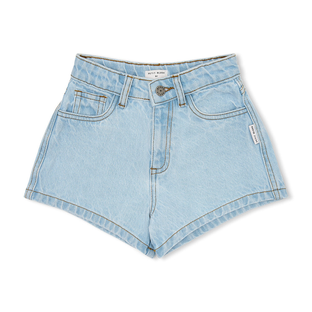 Petit Blush Jeans Short Washed Light Blue