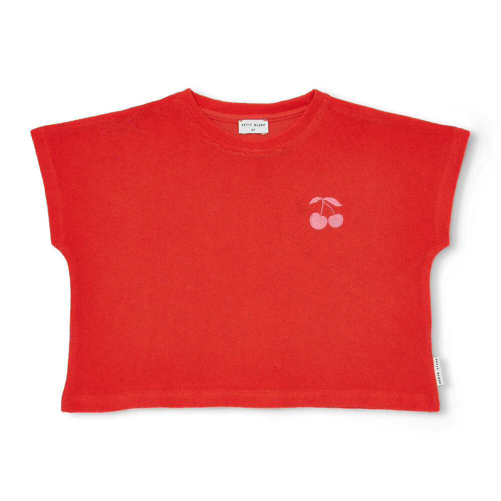 Petit Blush Towel Top Cherry Grenadine