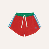 The Campamento Red Color Block Shorts