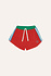 Red Color Block Shorts