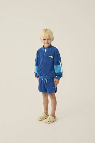 The Campamento blauwe badstof short