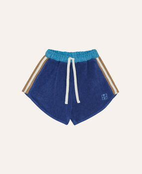 The Campamento Blue Color Block Shorts