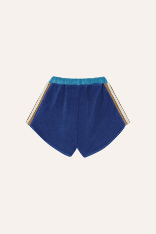 The Campamento Blue Color Block Shorts