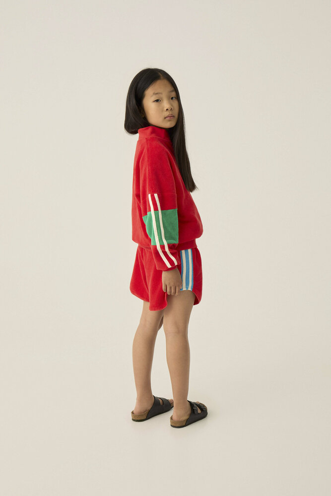 The Campamento vest rood color block The Campamento vest rood color block