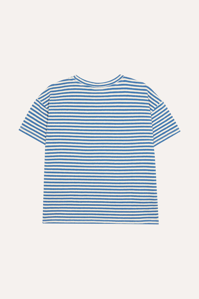 The Campamento t-shirt blauw/wit gestreept