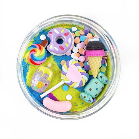 Invitation to imagine Magic Sand Candy surprise pot