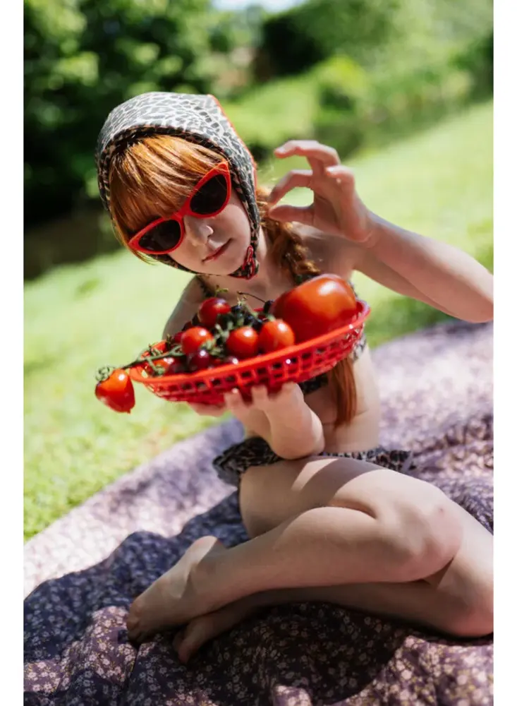 Petit Blush Scarf Leopard