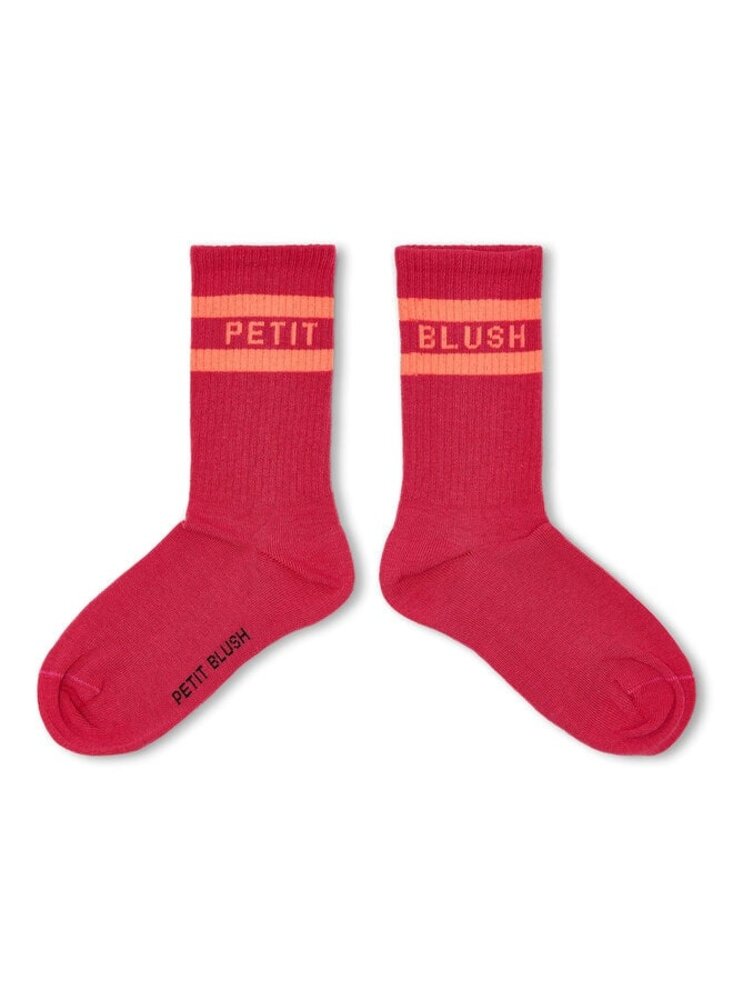 Petit Blush Sport Socks Raspberry / Neon Orange - sokken