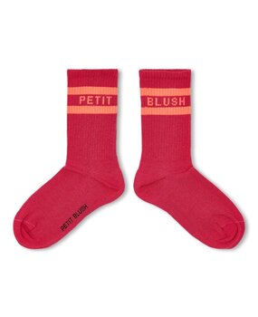 Petit Blush Sport Socks Raspberry / Neon Orange