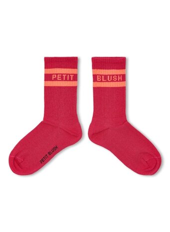 Petit Blush Sport Socks Raspberry / Neon Orange - sokken