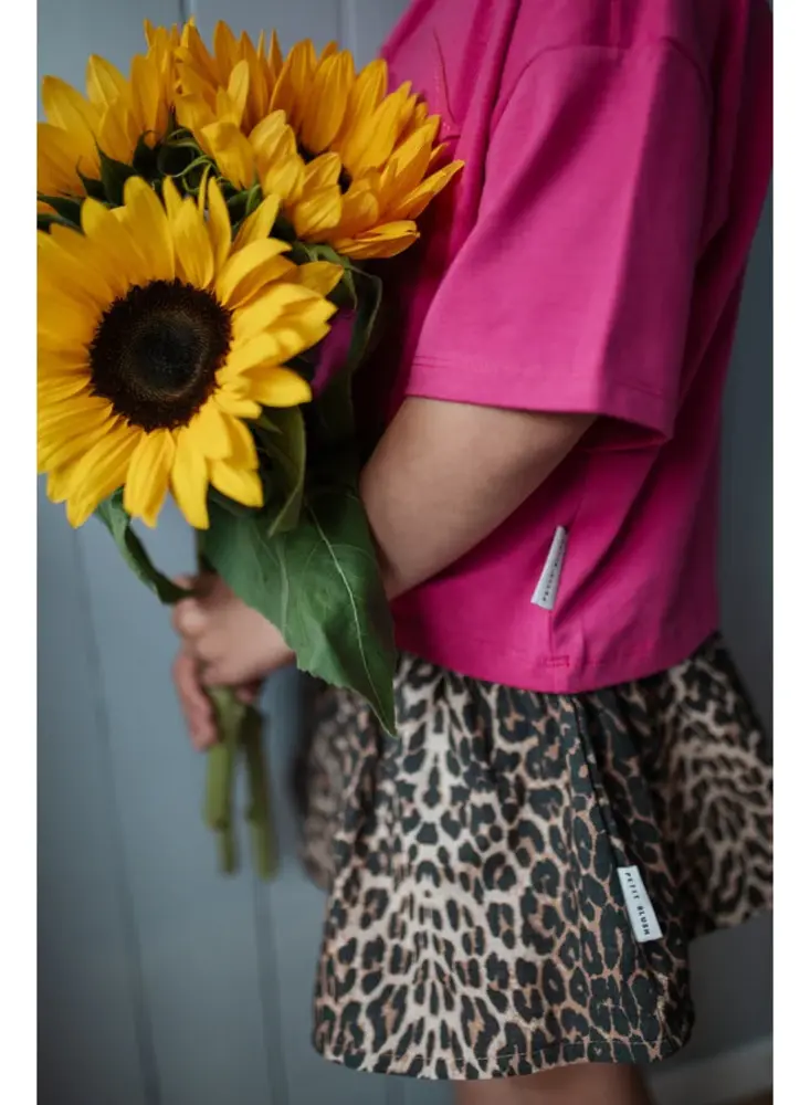 Petit Blush Ruffle Short Leopard AOP