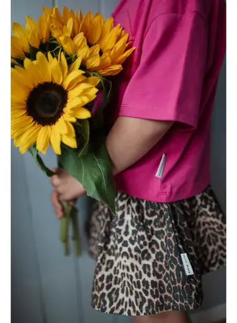 Petit Blush Ruffle Short Leopard - korte broek