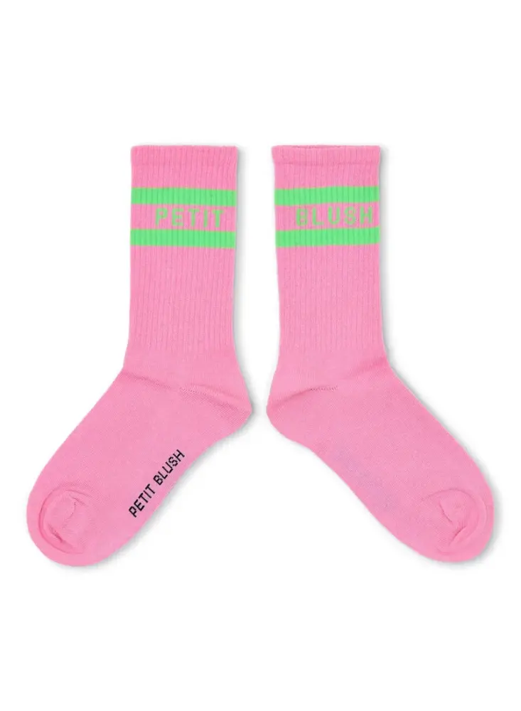 Petit Blush Sport Socks Lemonade / Neon Green - sokken