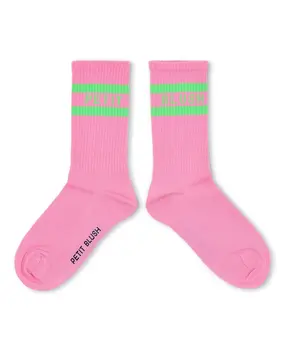 Petit Blush Sport Socks Lemonade / Neon Green