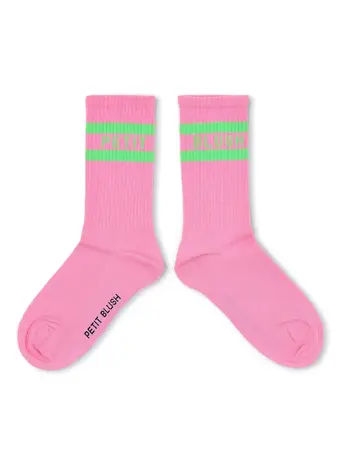 Petit Blush Sport Socks Lemonade / Neon Green