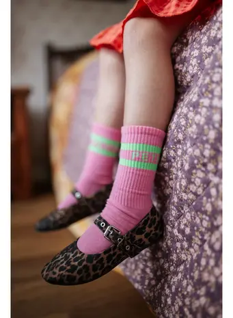 Petit Blush Sport Socks Lemonade / Neon Green