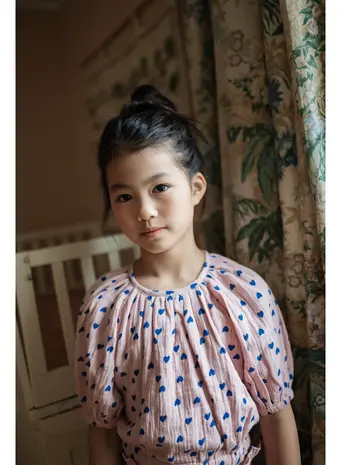 Petit Blush Adele Blouse Candy Hearts