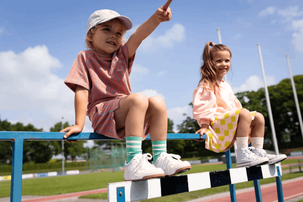 Sproet & Sprout badstof shirt met korte mouwen en strepen