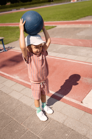 Sproet & Sprout badstof short terry small stripes