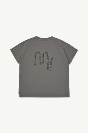 Main Story SS26MS051 - Oversized Tee - Plum Kitten