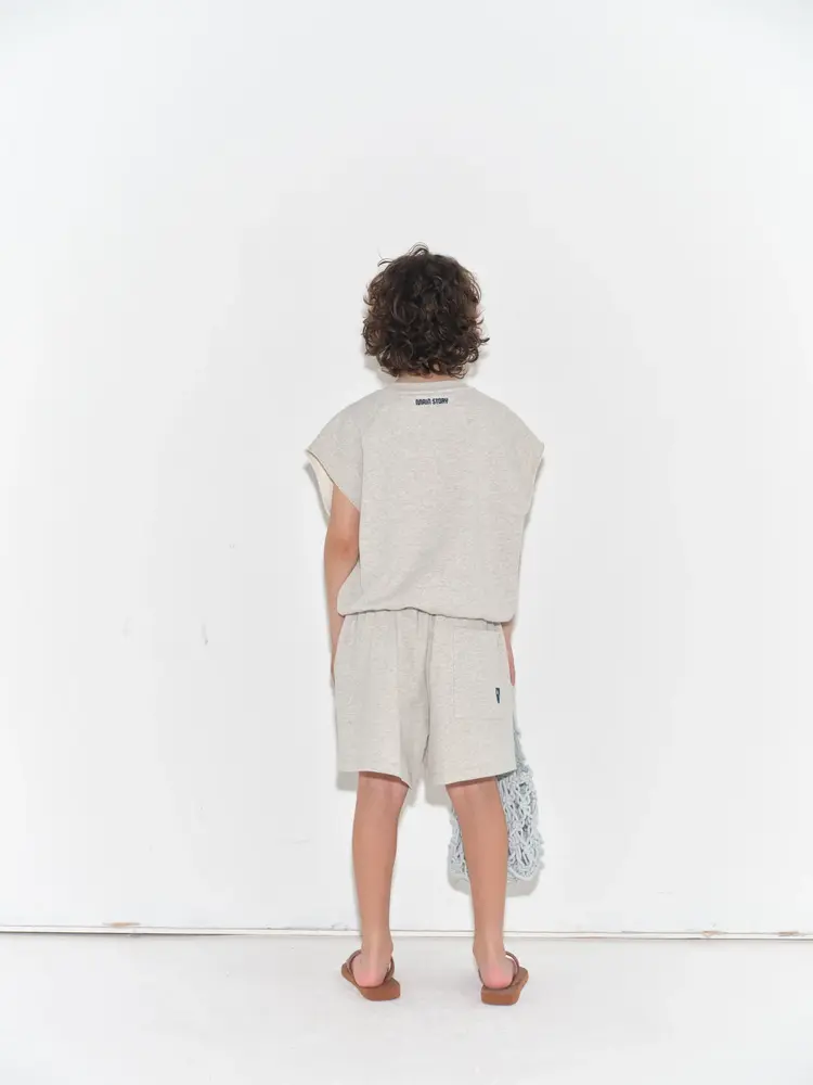 Main Story SS26MS065 - Baggy Short - Ecru Melange
