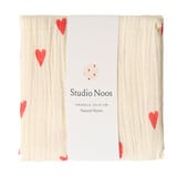 Studio Noos Swaddle Print Medium Beige Hearts