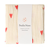 Studio Noos Swaddle Print Medium Beige Hearts