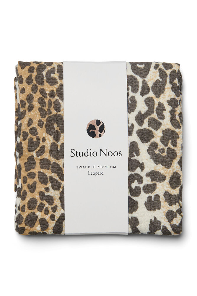 Studio Noos Swaddle Print Medium Leopard