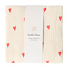 Studio Noos Swaddle Print Large Beige Hearts 120x120 cm