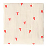 Studio Noos Swaddle Print Large Beige Hearts 120x120 cm