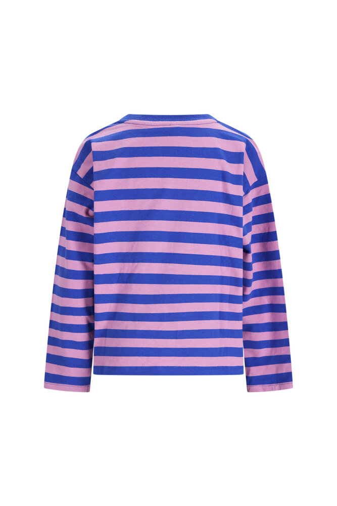 The New Chapter T-Shirt Lou Blue Pink Stripes