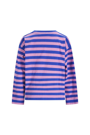 The New Chapter T-Shirt Lou Blue Pink Stripes