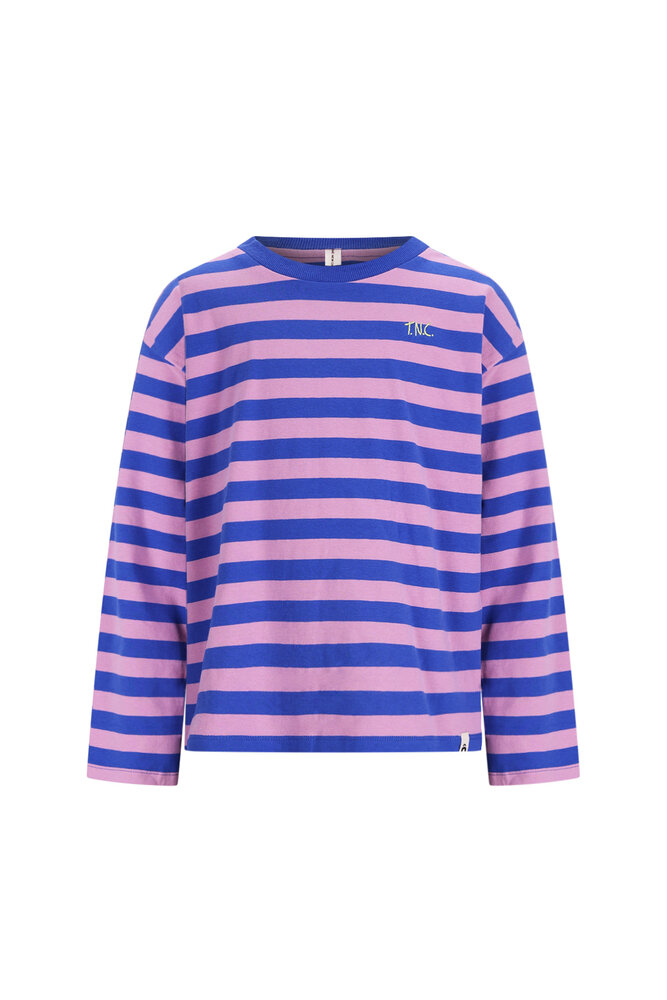 The New Chapter T-Shirt Lou Blue Pink Stripes