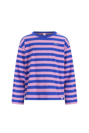 The New Chapter T-Shirt Lou Blue Pink Stripes